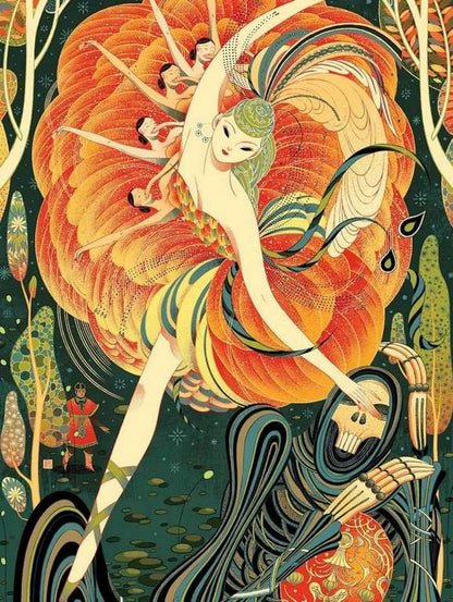 New York Puzzle Company Firebird, 1000-piece jigsaw puzzle (image 2)