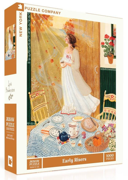 New York Puzzle Company Early Risers, 1000-piece jigsaw puzzle box front