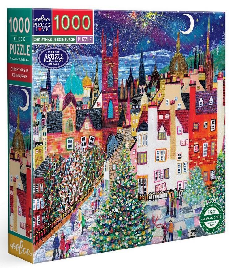 Eeboo - Christmas in Edinburgh - 1000 Piece Jigsaw Puzzle