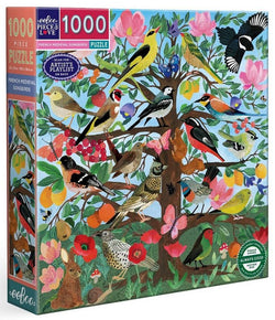 Eeboo - French Medieval Songbirds - 1000 Piece Jigsaw Puzzle