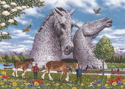 House of Puzzles - The Kelpies - 500XL Piece Jigsaw Puzzle