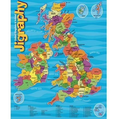 Happy Puzzle - Jigraphy United Kingdom & Ireland - 100 Piece Jigsaw Puzzle