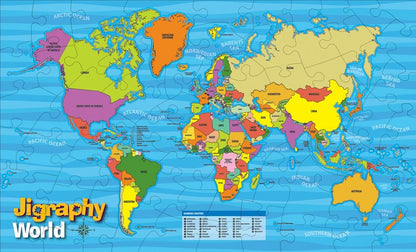 Happy Puzzle - Jigraphy World - 112 Piece Jigsaw Puzzle