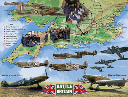 Happy Puzzle - Battle of Britain 85th Anniversary - 1000 Piece Jigsaw Puzzle