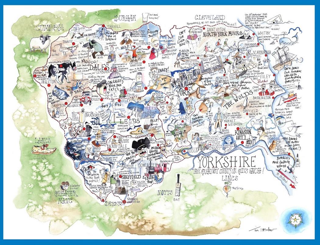 Happy Puzzle - Yorkshire - 1000 Piece Jigsaw Puzzle