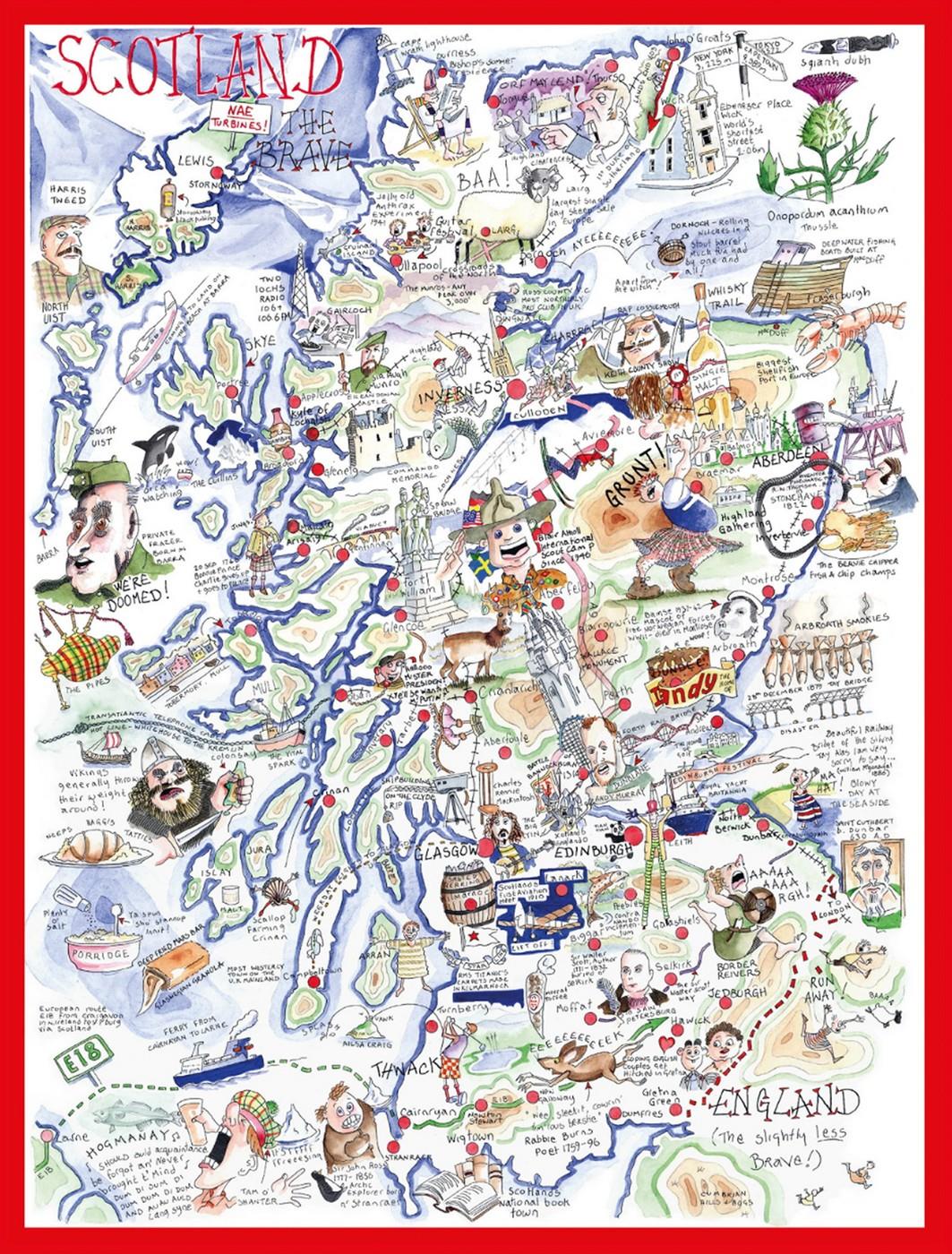 Happy Puzzle - Scotland - 1000 Piece Jigsaw Puzzle