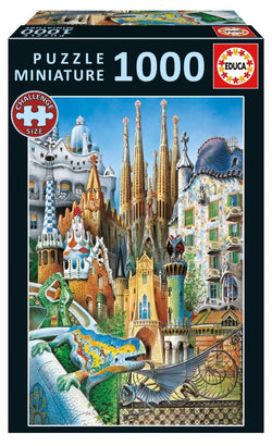 Educa - Collage Gaudi - 1000 Piece Miniature Jigsaw Puzzle