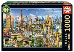 Educa - Symbols Of Europe - 1000 Piece Miniature Jigsaw Puzzle