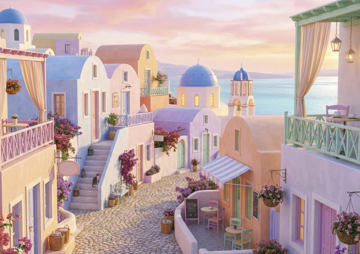 Educa - Dreamy Santorini - 1000 Piece Jigsaw Puzzle