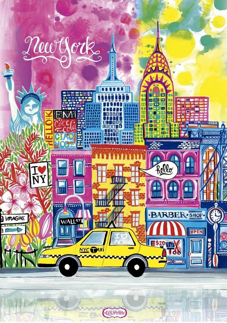 Educa - New York By Car - 1000 Piece Jigsaw Puzzle