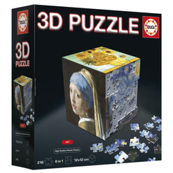 Educa - Puzzle Cube Art - 216 Piece 3D Jigsaw Puzzle