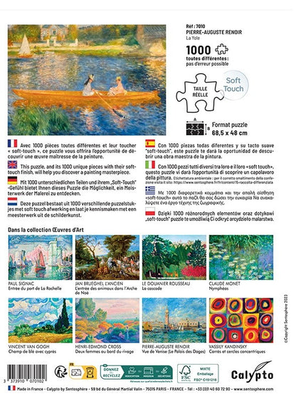 Calypto - Pierre-Auguste Renoir - La Yole - 1000 Piece Jigsaw Puzzle