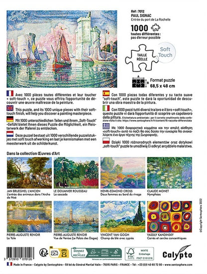 Calypto - Paul Signac - Entree du port de La Rochelle - 1000 Piece Jigsaw Puzzle