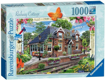 Ravensburger - Country Cottage - Railway Cottage - 1000 Piece Jigsaw Puzzle