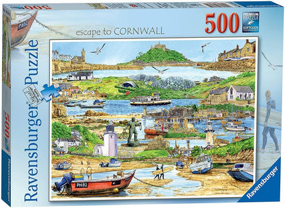 Ravensburger - Escape to Cornwall - 500 Piece Jigsaw Puzzle