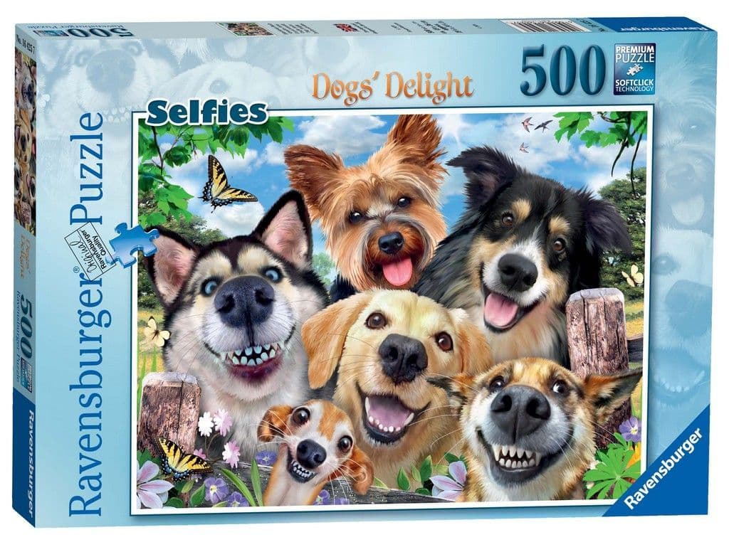 Ravensburger - Selfies Dogs Delight - 500 Pieces