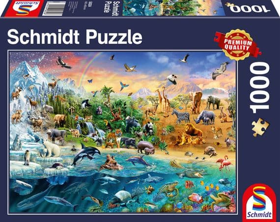 Schmidt - Animal Kingdom  - 1000 Piece Jigsaw Puzzle