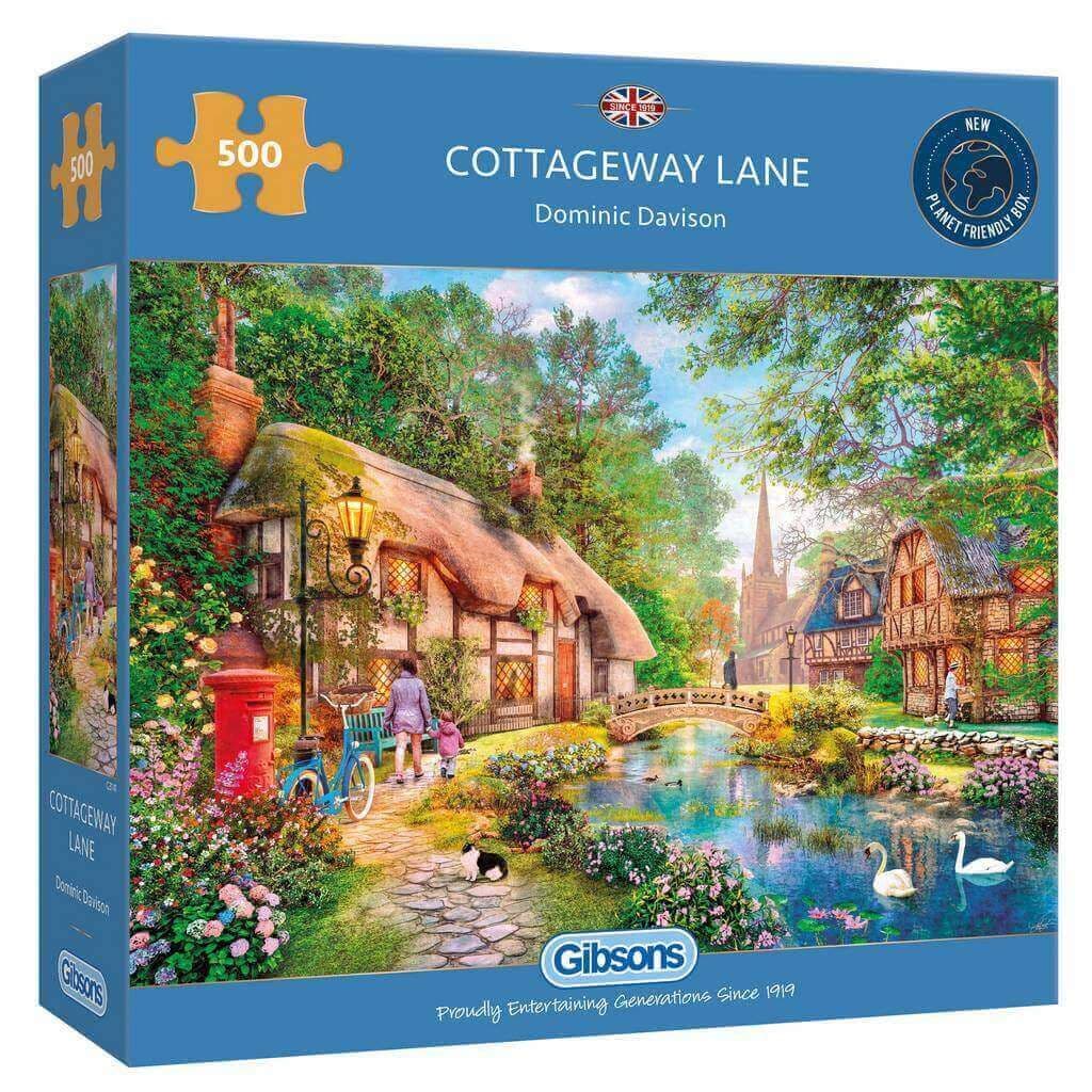Gibsons - Cottageway Lane - 500 Piece Jigsaw Puzzle