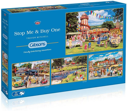 Gibsons - Stop Me & Buy One - 4 x 500 Piece Jigsaw Puzzle