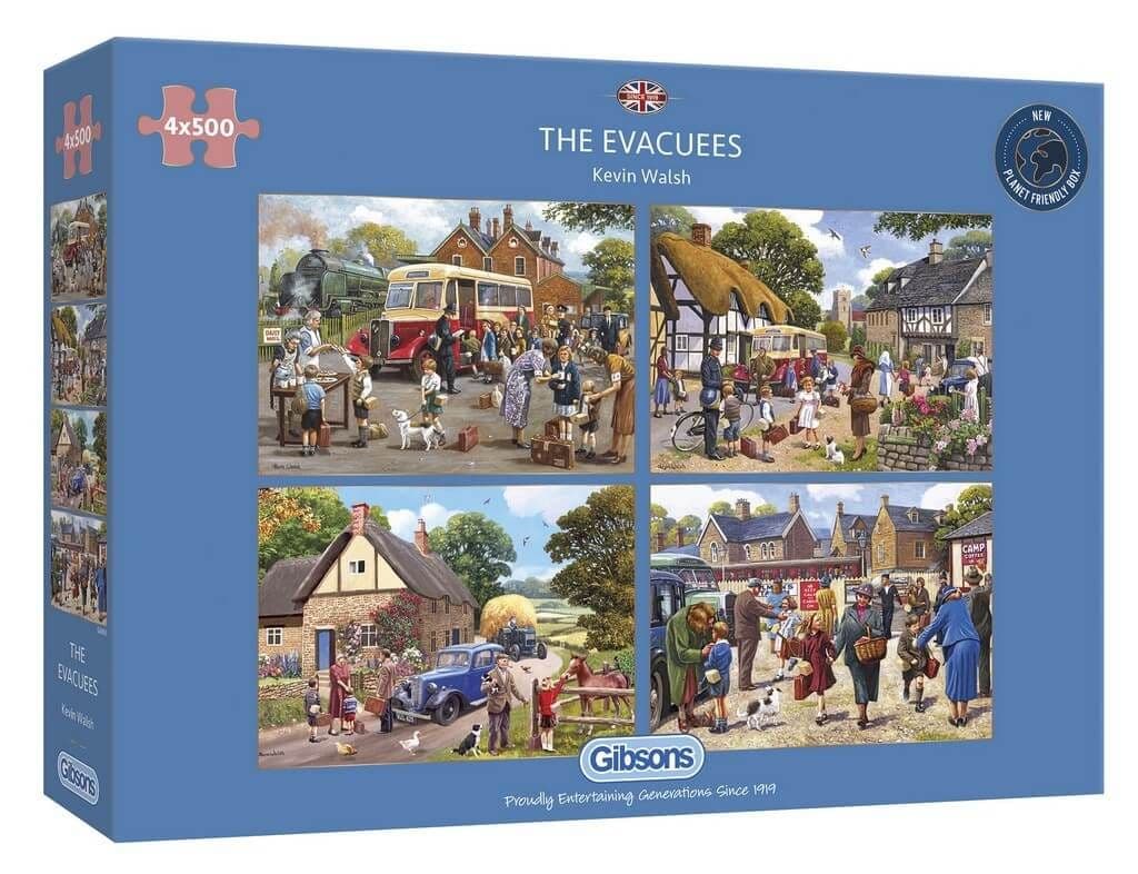 Gibsons - The Evacuees - 4 x 500 Piece Jigsaw Puzzle