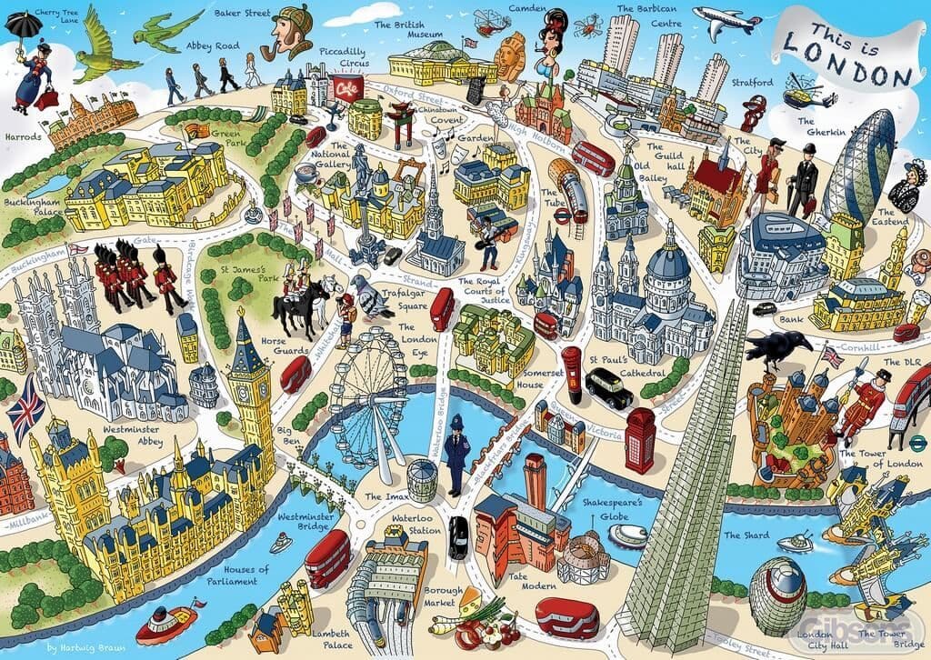 Gibsons - This is London - 500 Piece Jigsaw Puzzle