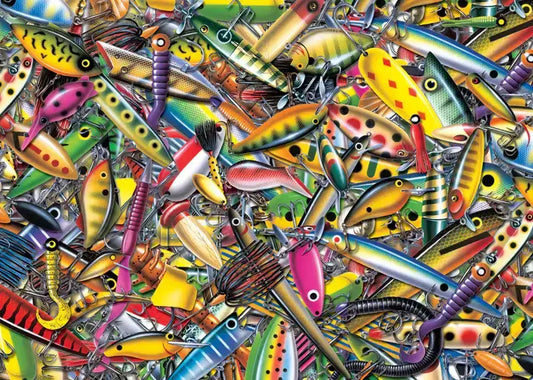 Cobble Hill - Alluring Fishing Lures - 1000 Piece Jigsaw Puzzle