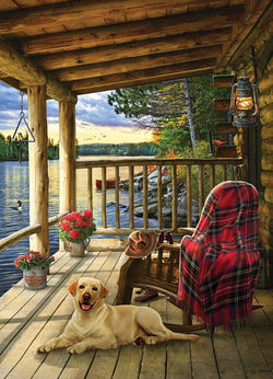 Cobble Hill - Cabin Porch - 1000 Piece Jigsaw Puzzle