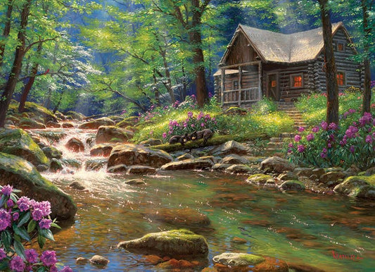Cobble Hill - Fishing Cabin - 1000 Piece Jigsaw Puzzle