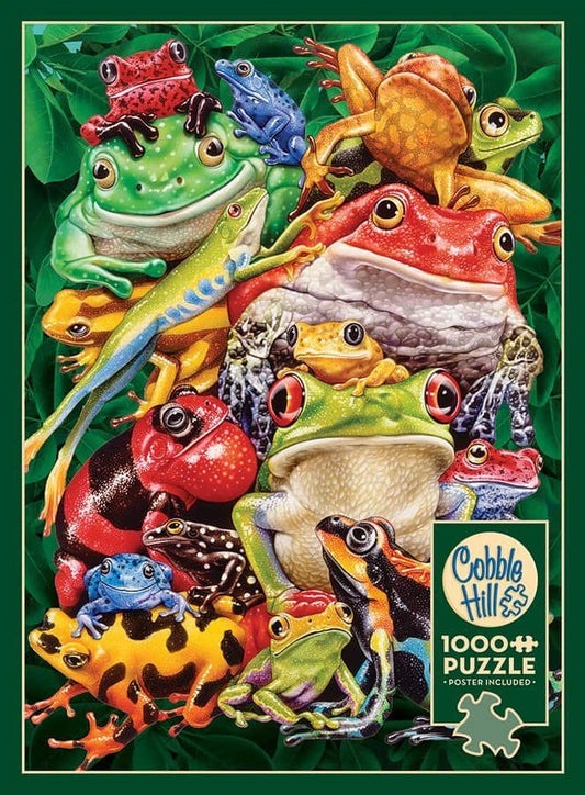 Cobble Hill - Frog Business - 1000 Piece Jigsaw Puzzle