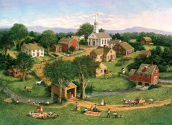 Cobble Hill - Picnic by the Bridge - 1000 Piece Jigsaw Puzzle