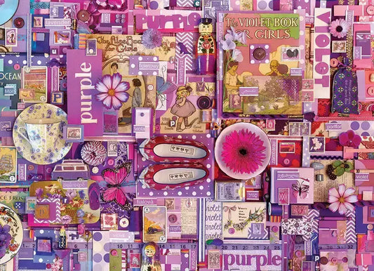 Cobble Hill - Purple - Colours Series - 1000 Piece Jigsaw Puzzle