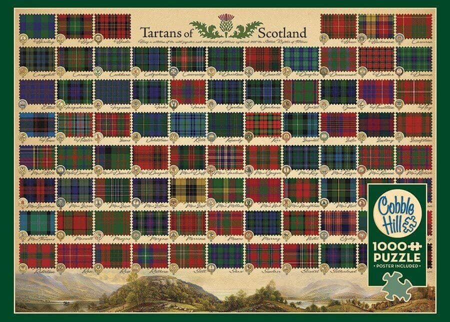 Cobble Hill - Tartans of Scotland - 1000 Piece Jigsaw Puzzle