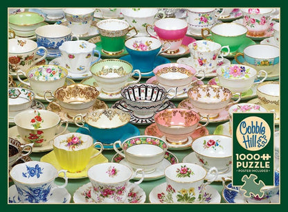 Cobble Hill - Teacups - 1000 Piece Jigsaw Puzzle