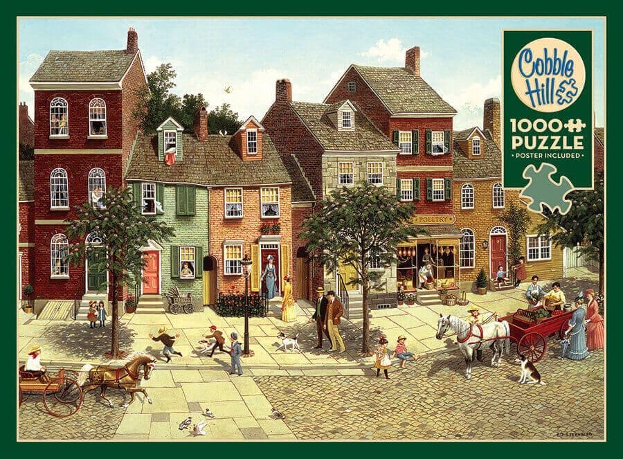 Cobble Hill - The Curve in the Square - 1000 Piece Jigsaw Puzzle