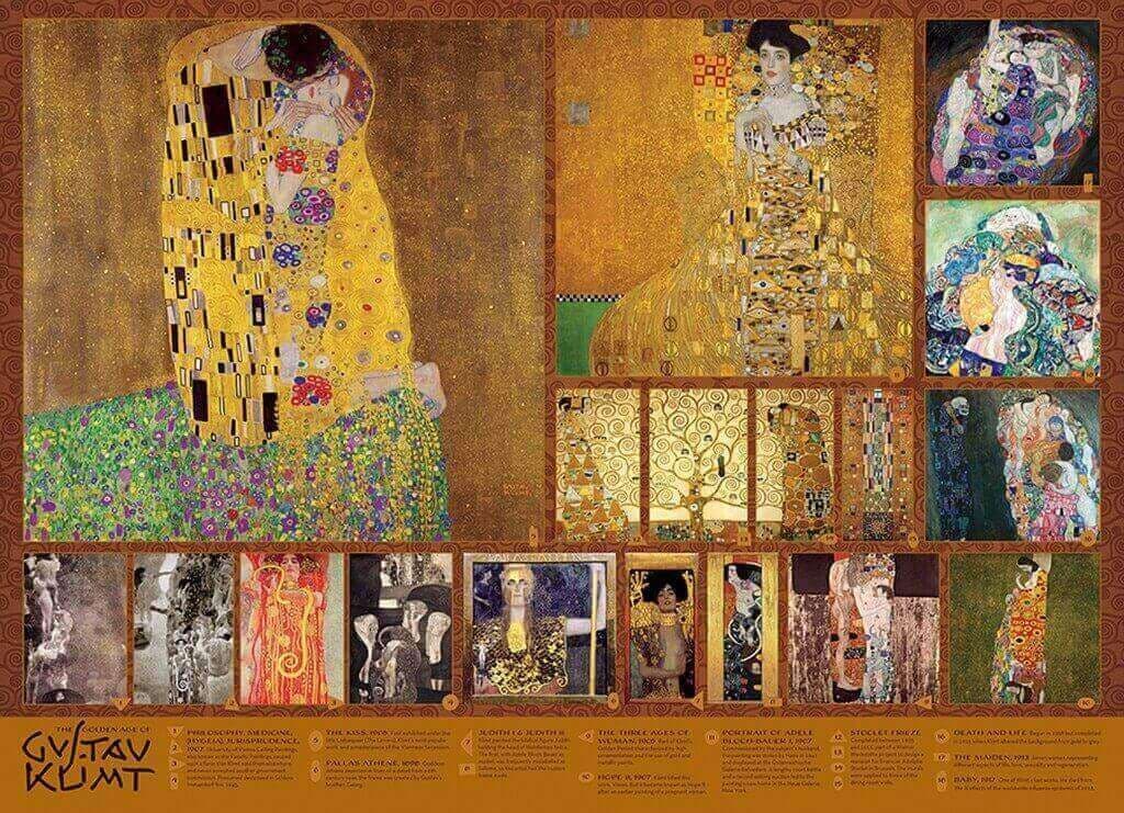Cobble Hill - The Golden Age of Klimt - 1000 Piece Jigsaw Puzzle