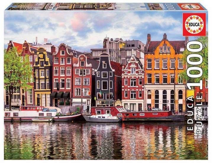 Educa - Dancing Houses - Amsterdam - 1000 Piece Jigsaw Puzzle