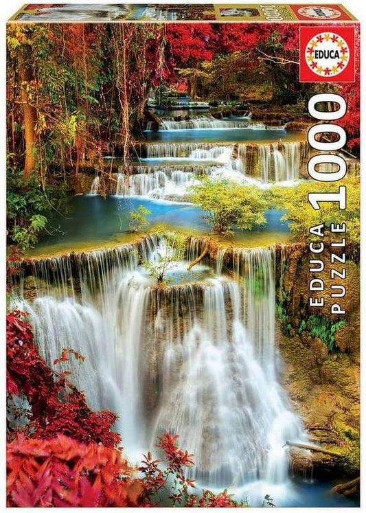 Educa - Waterfall in Deep Forest - 1000 Piece Jigsaw Puzzle