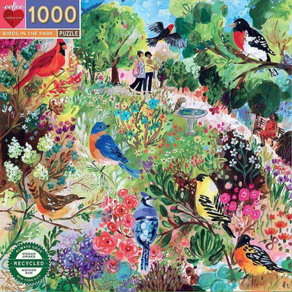 Eeboo - Birds in the Park - 1000 Piece Jigsaw Puzzles