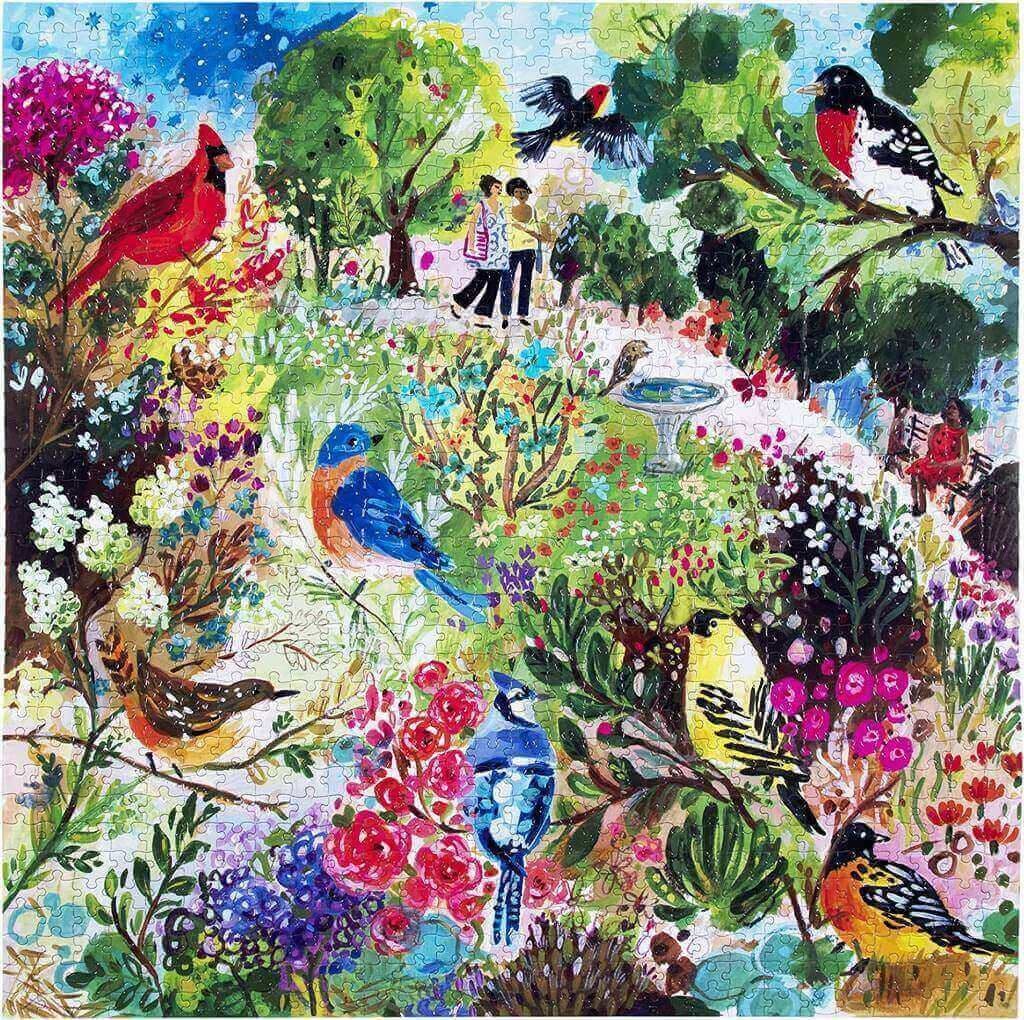 Eeboo - Birds in the Park - 1000 Piece Jigsaw Puzzles