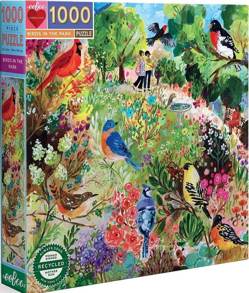 Eeboo - Birds in the Park - 1000 Piece Jigsaw Puzzles