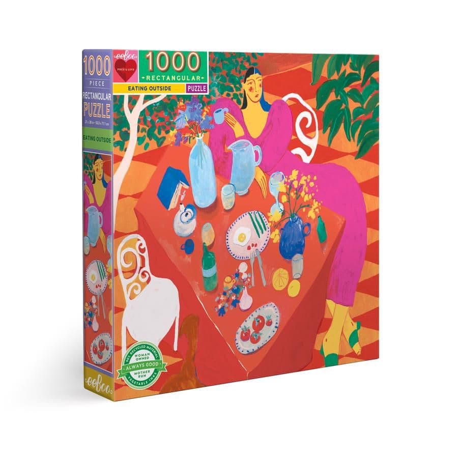 Eeboo - Eating Outside - 1000 Piece Jigsaw Puzzles