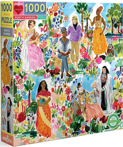 Eeboo - Poets Garden - 1000 Piece Jigsaw Puzzles