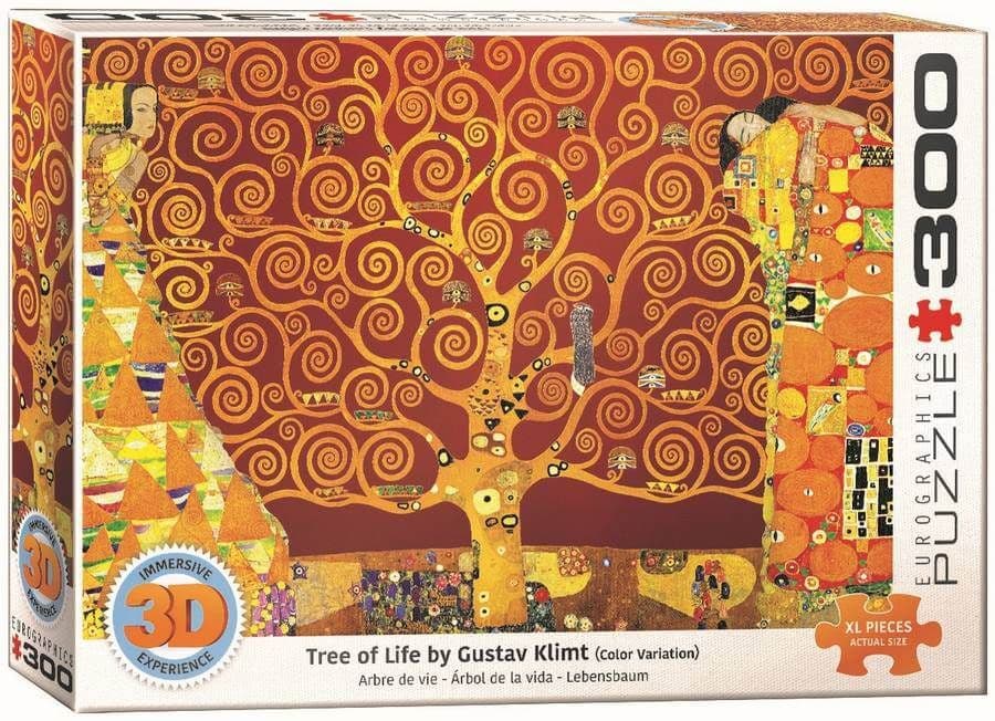 Eurographics - 3D Tree of Life - Klimt - 300 Piece Jigsaw Puzzle
