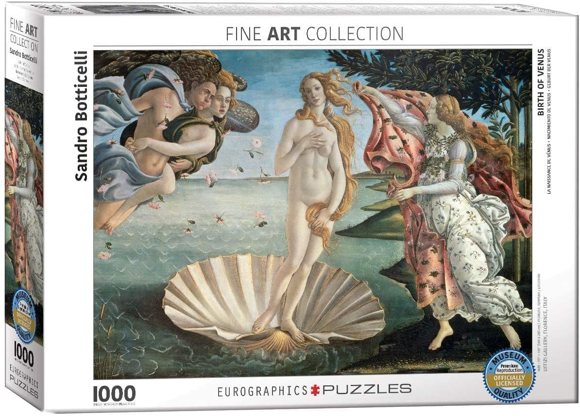 Eurographics - Birth of Venus - Botticelli - 1000 Piece Jigsaw Puzzle