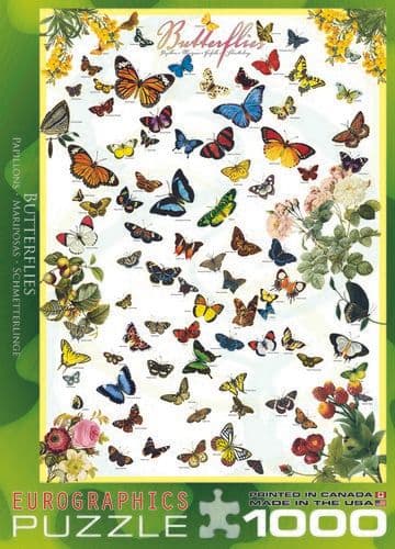 Eurographics - Butterflies - 1000 Piece Jigsaw Puzzle