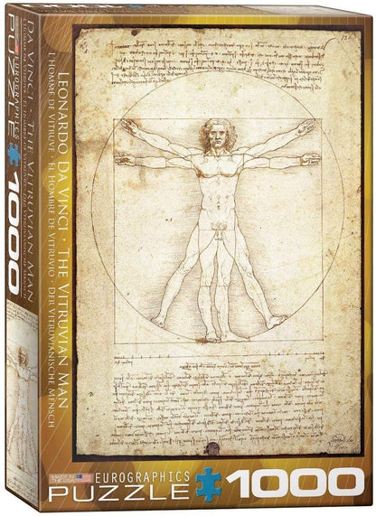 Eurographics - Da Vinci - The Vitruvian Man - 1000 Piece Jigsaw Puzzle