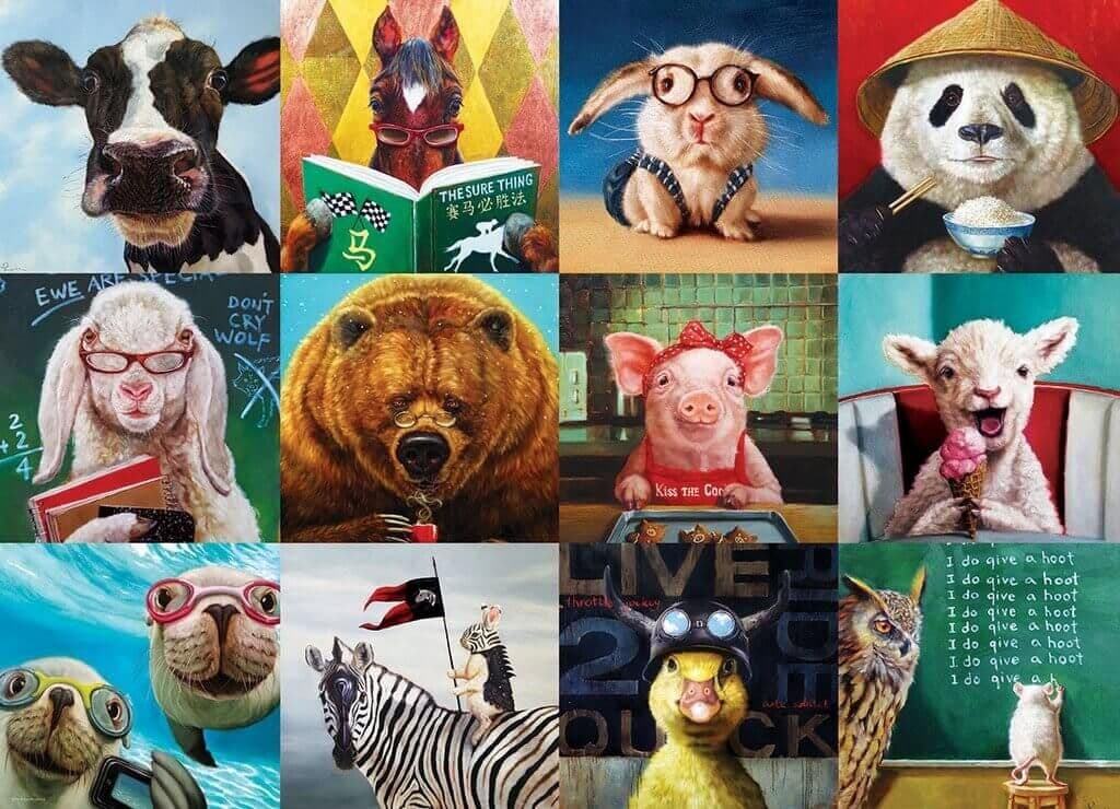 Eurographics - Funny Animals - 1000 Piece Jigsaw Puzzle