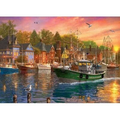Eurographics - Harbor Sunset  - 1000 Piece Jigsaw Puzzle