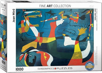 Eurographics - Joan Miro - Swallow love - 1000 Piece Jigsaw Puzzle