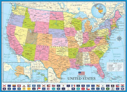 Eurographics - Map of the United States - 1000 Piece Jigsaw Puzzle